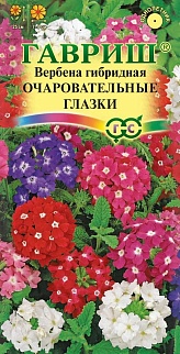 Вербена гибридная Очаровательные глазки, смесь, 0,1 г