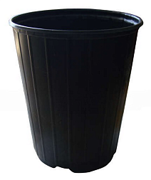 Горшок круглый Д18МР, 4 л, форм. черный