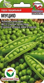 Горох лущильный Муцио, 4 г Семена Голландии. Сибирский сад.