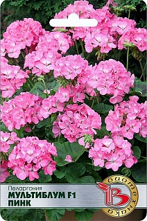 Пеларгония Мультиблум F1 Пинк, 5 шт. Биотехника