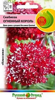 Скабиоза Огненный король, 30 шт. Русский огород