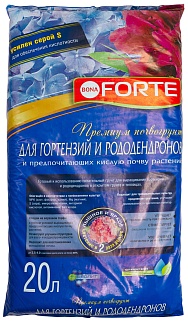 Bona Forte грунт для гортензий и родендронов, 20 л