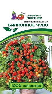 Томат Балконное чудо, красный, 0,05 г. Агрофирма Партнер.