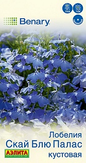 Лобелия Скай блю палас кустовая, 5 шт.