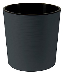 Горшок Вега с вкладкой, 5,2 л, антрацит
