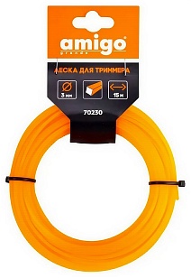 Леска для триммеров квадрат (3 мм; 15 м), арт. 70230