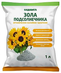 Зола подсолнечника, 1 л. Садовита