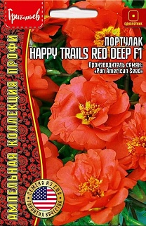 Портулак ампельный Happy Trails Red Deep (Счастливого пути глубокий красный) F1, 10 шт.