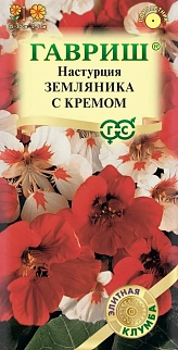 Настурция Земляника с кремом, 1 г. Элитная клумба.