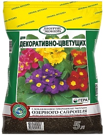 Биогрунт Экофлора для декоративно-цветущих, 5 л