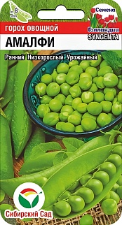 Горох Амалфи, 4 г. Семена Голландии. Сибирский сад.