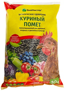 Куриный помет гранулированный, 10 л