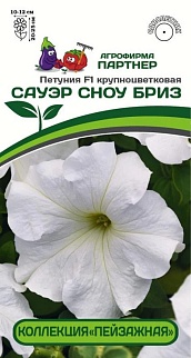 Петуния "Сауэр" Сноу Бриз  F1, 10 шт. 