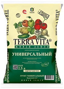 Грунт Terra Vita Живая Земля универсальный, 2,5 л
