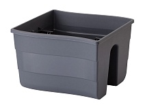 Кашпо Волна на перила балкон. 30 серый