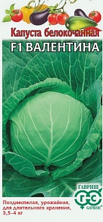 Капуста белокочанная Валентина F1, 0,1 г. 