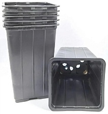 Горшок квадрат. КВ12МР, 2,1 л, форм. черный