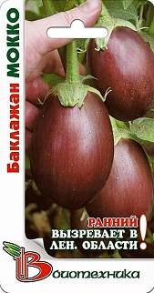 Баклажан Мокко, 25 шт. Биотехника.