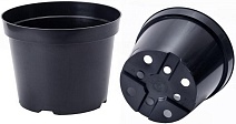 Горшок круглый ЗД29ЦТ, 10 л, 29*22 см, литье, черный