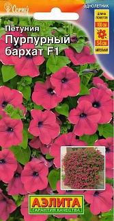 Петуния Пурпурный бархат F1 ампельная, 4 шт.