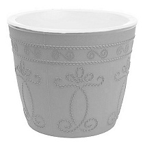 Кашпо Ажур 17,5 (3 л) серый