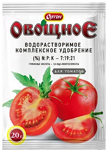 Удобрени Овощное для томатов, 20 г Ортон