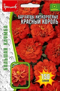Бархатцы Красный Король, 100 шт.