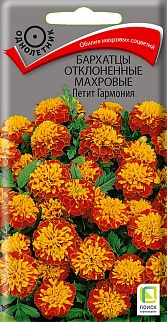 Бархатцы отклоненные махровые Петит гармония, 0,4 г