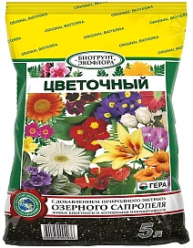 Биогрунт Экофлора цветочный универсальный, 5 л