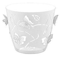 Горшок д/цветов Butterflies d-115 мм 0,7 л прозрачный