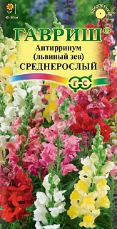 Львиный зев среднерослый, смесь, 0,1 г