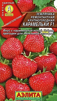 Земляника ремонтантная крупноплодная Карамельки F1, 10 шт.