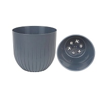 Горшок Альфа с вкладышем, 1,4 л, антрацит