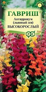 Антирринум, Львиный зев, Высокорослый, смесь, 0,05 г. Цветочная коллекция.