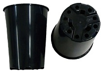 Горшок круглый ЗД14Р, 2 л, 14*18, "роза" литье. черный