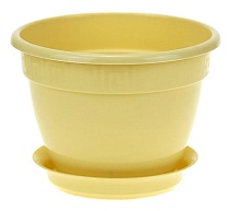 Кашпо Антик с поддоном, 0,75 л, кремовый