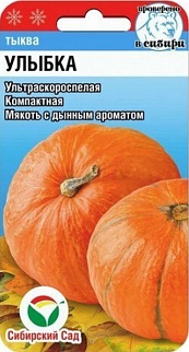 Тыква Улыбка, 5 шт. Сибирский сад