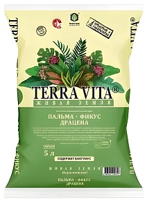 Грунт Terra Vita (Терра Вита) Пальма-Фикус-Драцена, 5 л
