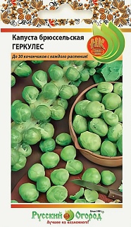 Капуста брюссельская Геркулес, 0,5 г. Русский огород.
