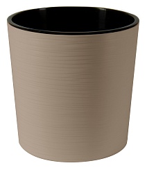 Горшок Вега с вкладкой, 10,2 л, фраппе