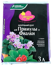Грунт Цветочный рай для примулы и фиалки, 3 л