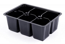 Кассета для рассады 6 ячеек 168*123