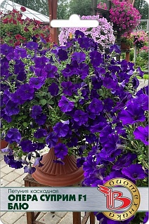 Петуния каскадная Опера Суприм F1 Блю, 5 шт. Биотехника