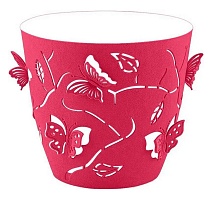 Горшок д/цветов Butterflies d-115 мм 0,7 л  ягодно-розовый