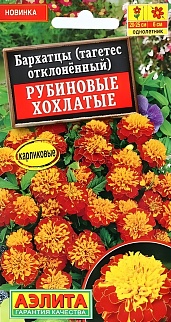 Бархатцы Рубиновые хохлатые, 0,3 г