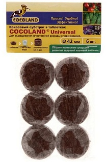 Таблетки Cocoland 42 мм 6 шт
