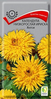 Календула низкорослая Ириска Желтая, 10 шт.