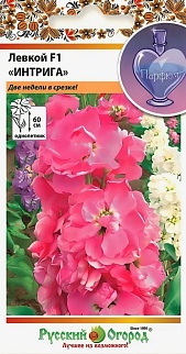 Левкой Интрига F1 высокорослая, смесь, 30 шт. Русский огород