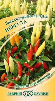 Перец острый кустарниковый Невеста, 5 шт. Авторские семена. 