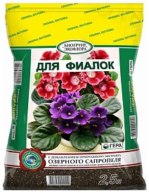 Биогрунт ЭкоФлора для фиалок, 2,5 л
